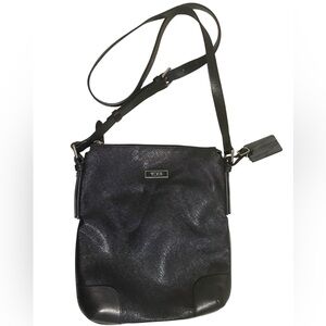 Tumi Black Saffiano leather Crossbody Bag